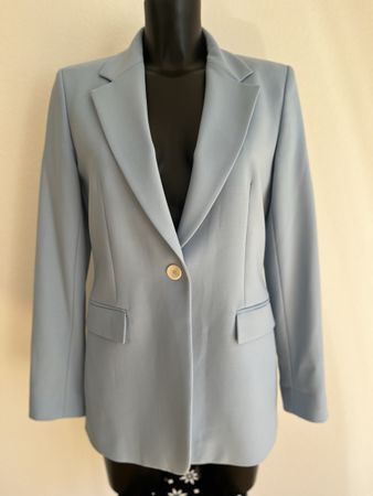Massimo Dutti Blazer hellblau, Gr 38, 45% Wolle