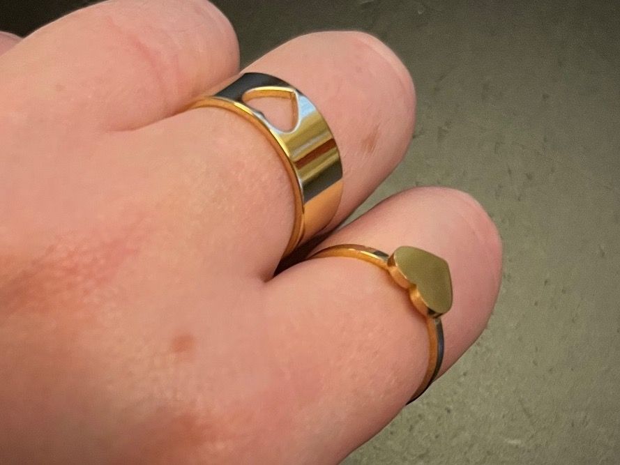 Anelli: Ring Set mit Herz ( one Size), Nr. 68 – Nuovo (secondo la descrizione) da Gams venduto da Mariawicca 3