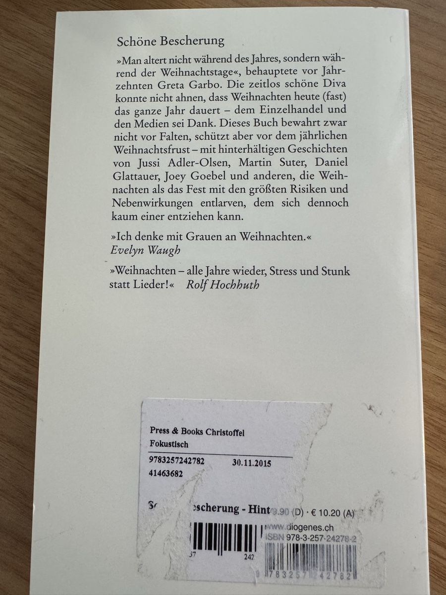 Bücher: Schöne Bescherung, Diogenes – Neu und originalverpackt aus Steffisburg von mina-pam 1