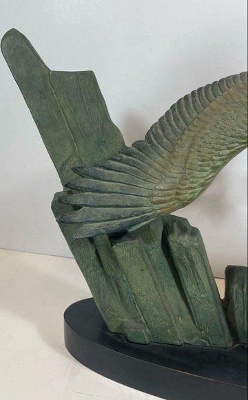 Orologi da terra & Orologi da parete: Grosse Adler Skulptur Tischuhr – Usato da Bruettisellen venduto da Collector_Store 3