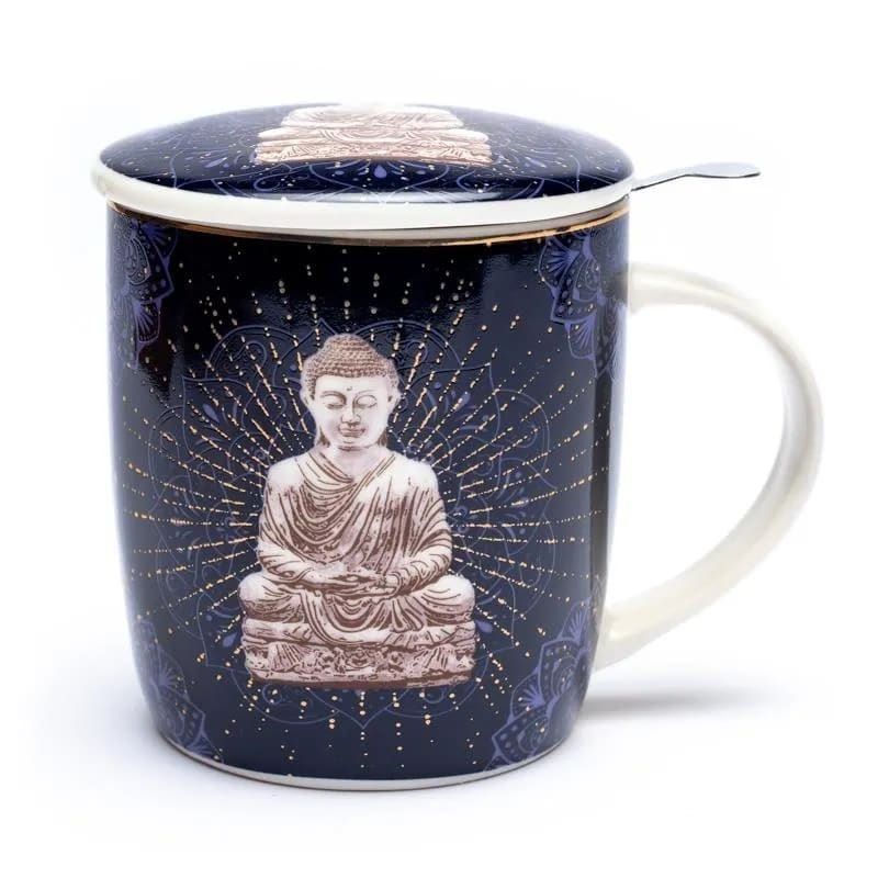 Tassen: Teetassen-Set - Kosmischer Buddha – Neu und originalverpackt aus Mauren von Yeelen