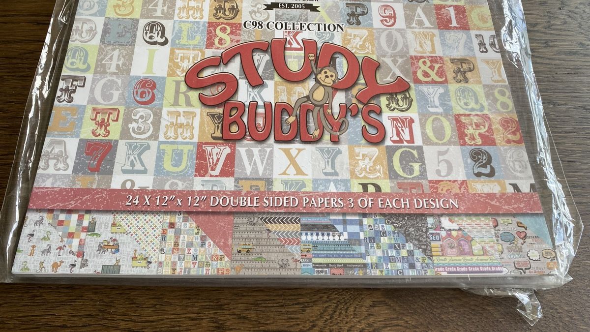 Papier: FabScraps Papier "Study Buddy's" C98 Collection,Neu Papier – Neuf avec emballage d'origine à Hochwald par _biene_ 7