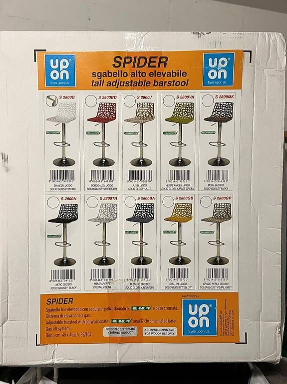 Tabourets: 4 Stück  höhenverstellbare Barhocker Spider Highmopp – D'occasion à Horn par Ueli72 2