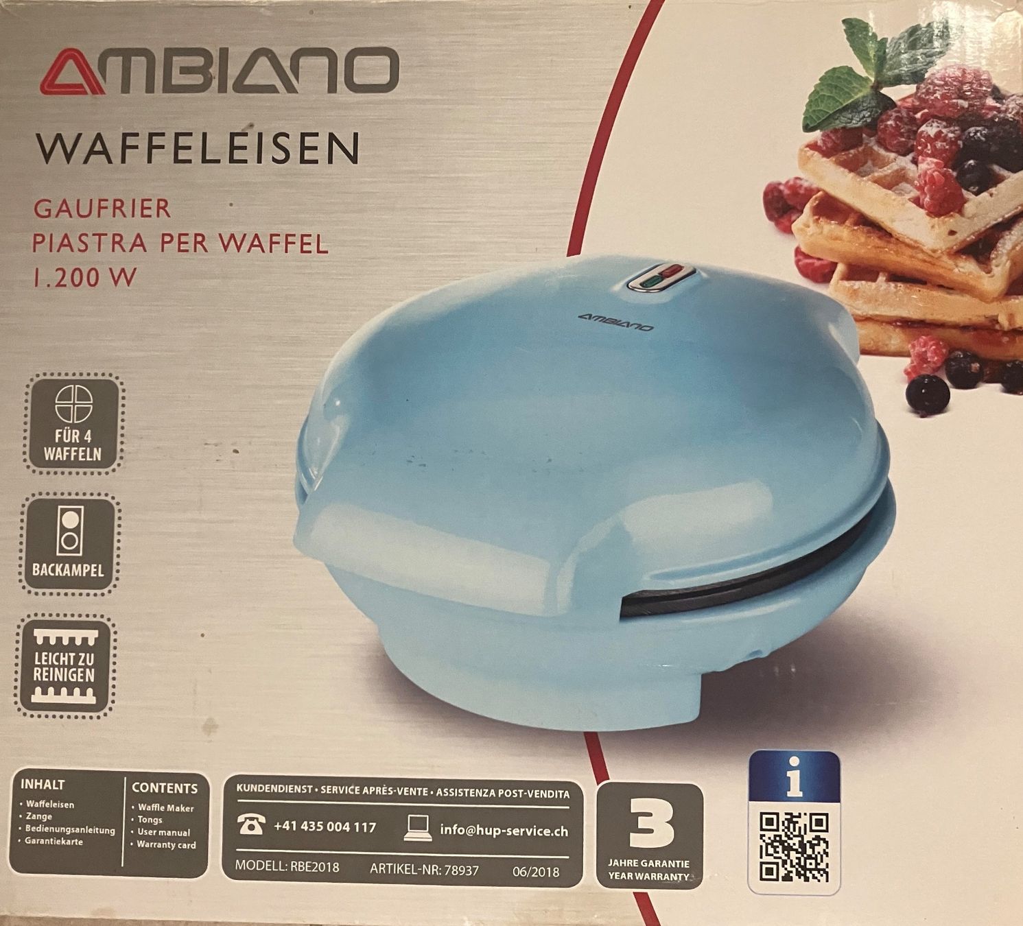 Ambiano Küchengeräte: Gaufrier – Neu und originalverpackt aus Froideville von Pascas 3