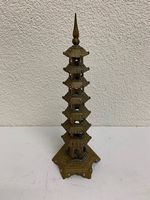 Vintage Asiatische Pagode aus Metallguss