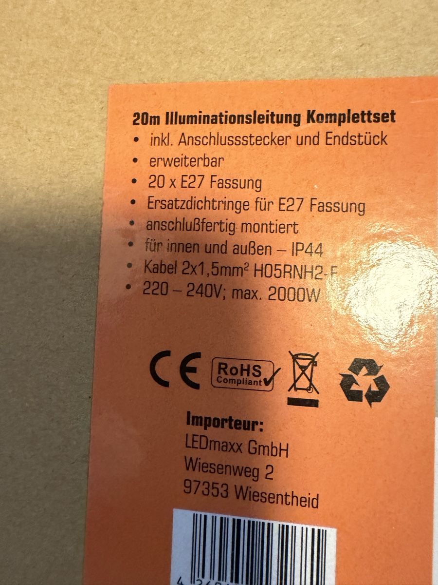 Lichterketten & Leisten: Lichterkette 20m – Neu und originalverpackt aus St.Margrethen SG von Mato82 1