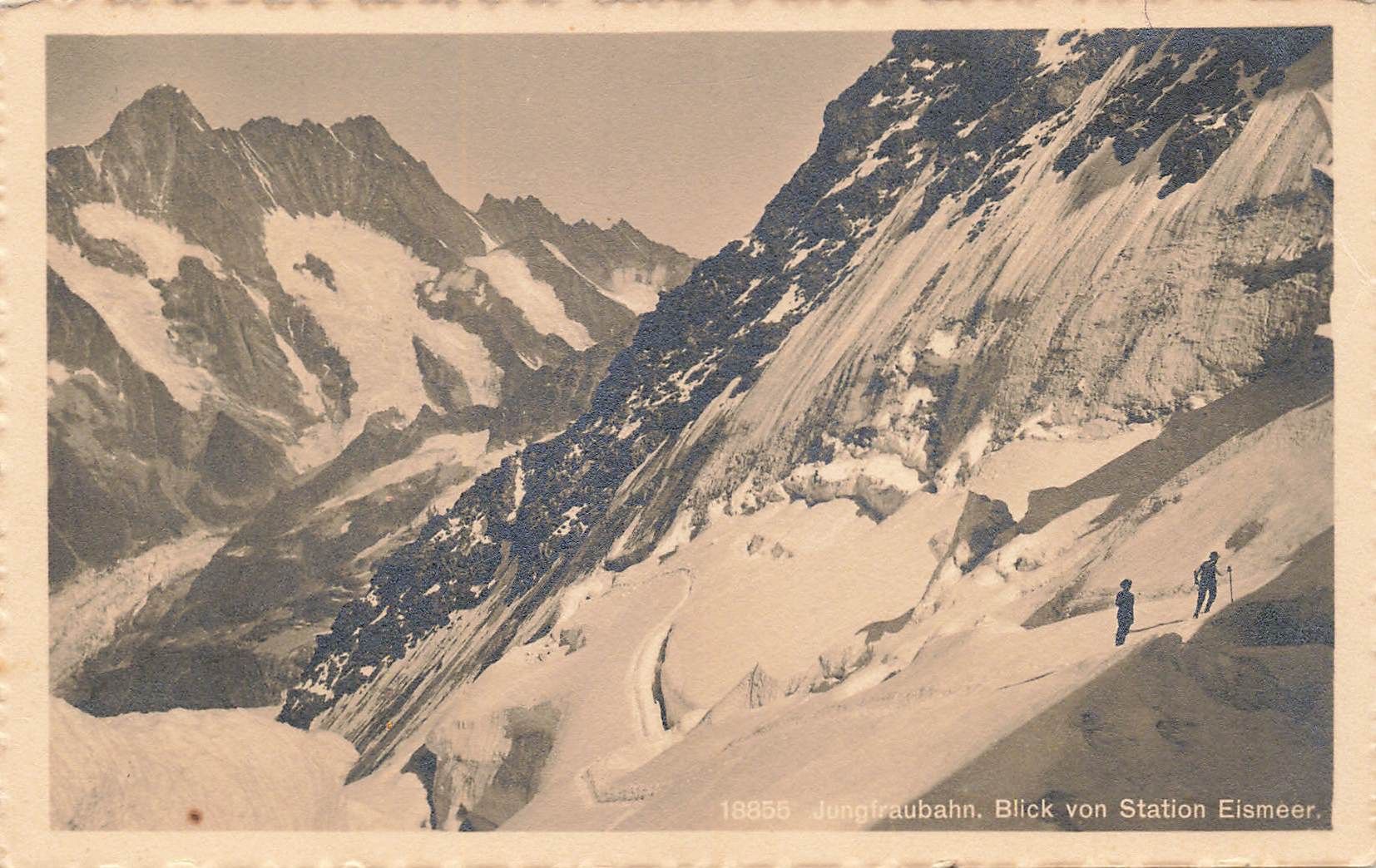 Ansichtskarten: Jungfraubahn Station Eismeer (BE) – Gebraucht aus Biasca von Blenio71