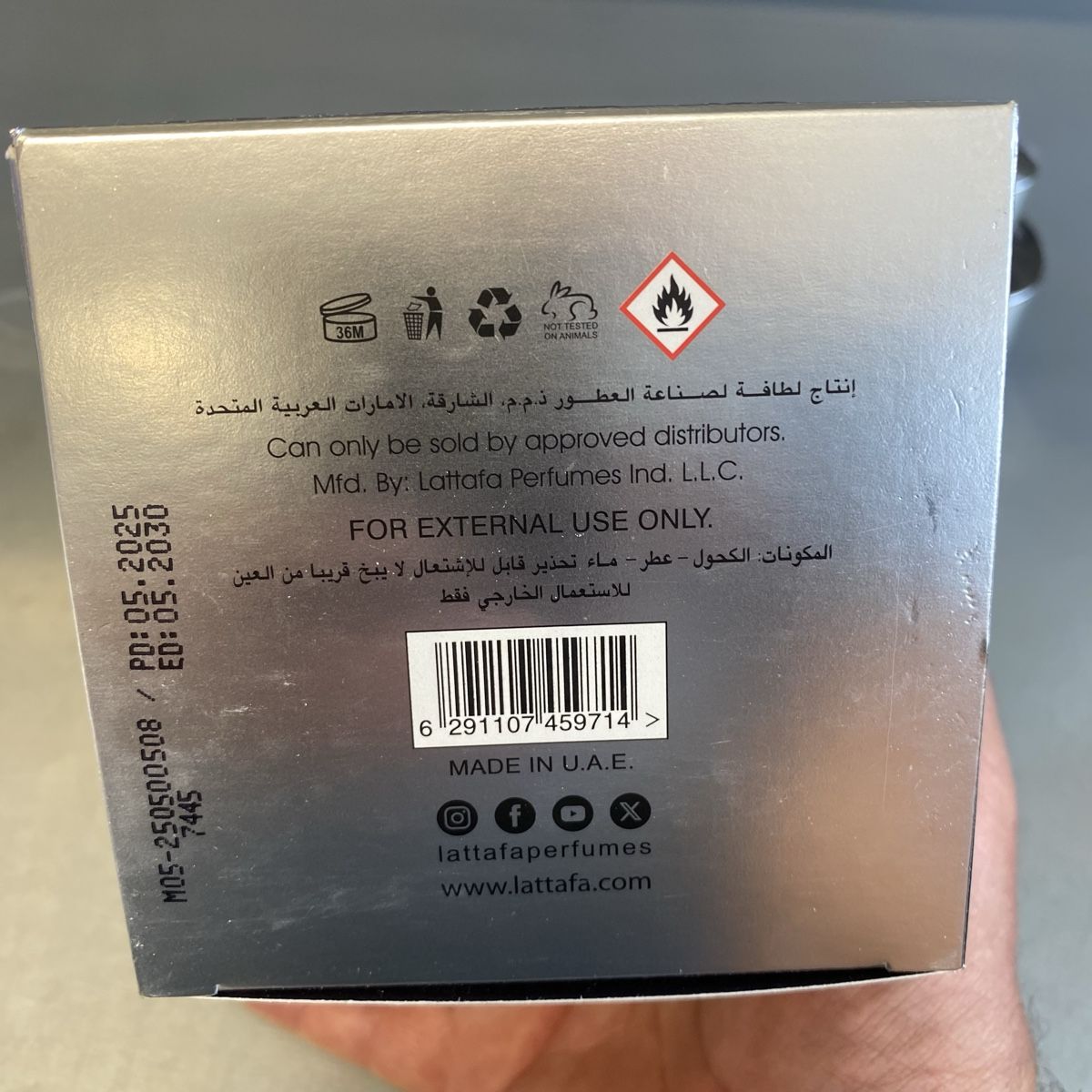 Lattafa Profumi & Eau de Toilette: Lattafa Confidential Platinium 100ml – Nuovo (secondo la descrizione) da Corseaux venduto da atchoum66 2