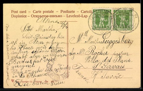 Cartoline postali: AK Olten, Kirche – Usato da Berlin venduto da bartko-reher 1