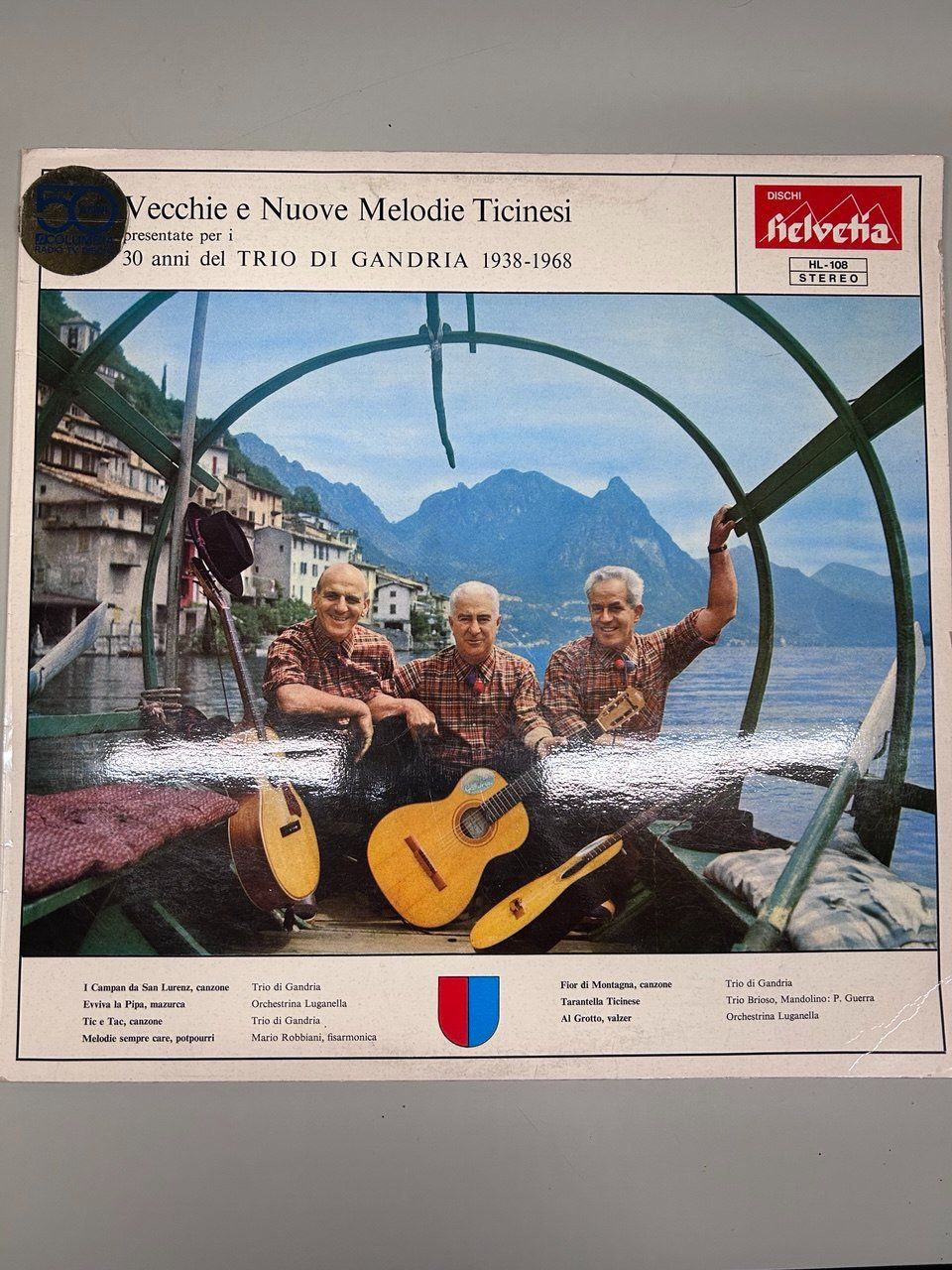 Dischi in vinile: LP 33 giri "Vecchie e Nuove Melodie Ticinesi" 1968 – Usato da Giubiasco venduto da LorisVale