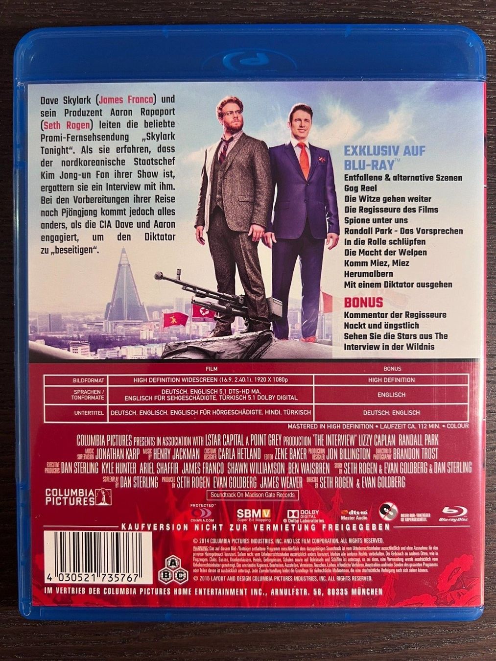 Tutti i DVDs: The Interview – Usato da Zürich venduto da Blu-ray_ZH 1