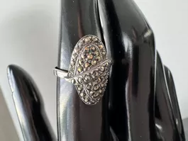 Vintage Silberring 925 mit Markasiten