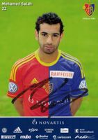 Mohamed Salah original Autogrammkarte FC Basel FCB Liverpool