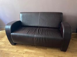 Sofa Leder elegant bequem