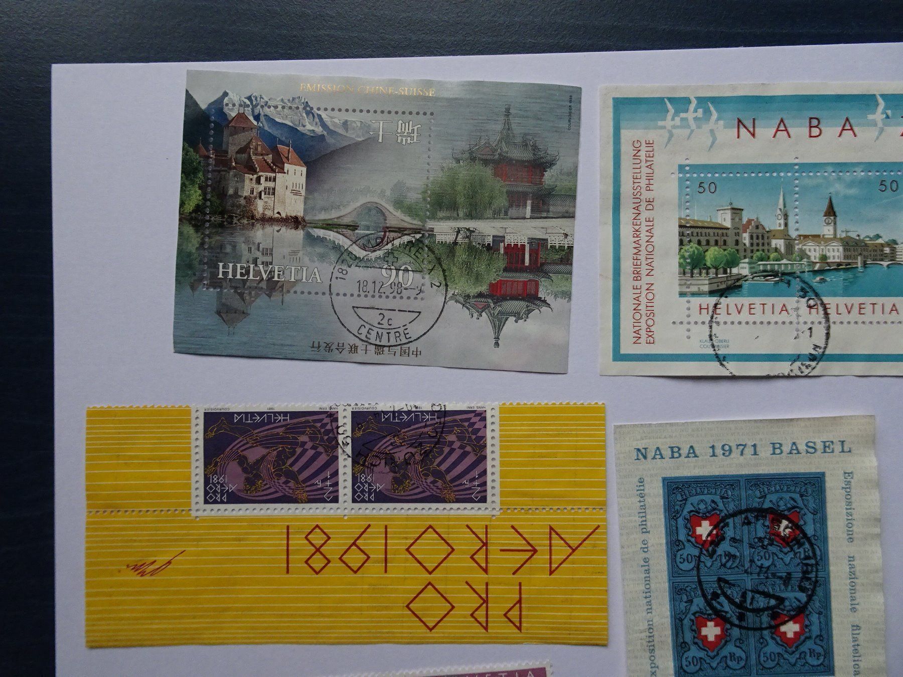 Alle Briefmarken: Restposten-Kleinbogen – Gebraucht aus Aadorf von Chnorli-Furz 1