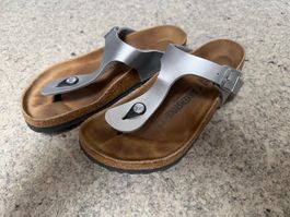 Birkenstock Gizeh Silber Gr. 40
