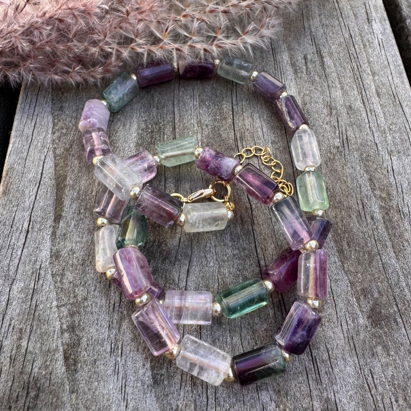 Catenine: Traumhaft schön: Collier/Kette FLUORIT – Nuovo e nell'imballaggio originale da Rombach venduto da Ivreajewels 2