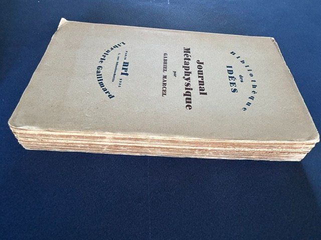 Bücher: Gabriel Marcel, Journal Métaphysique,  s i g n é – Gebraucht aus Bern von oregonzwei 8