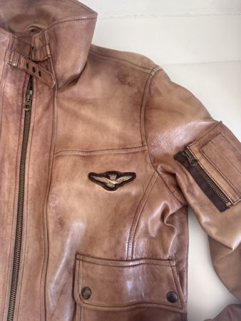 Aeronautica Lederjacke für Frauen