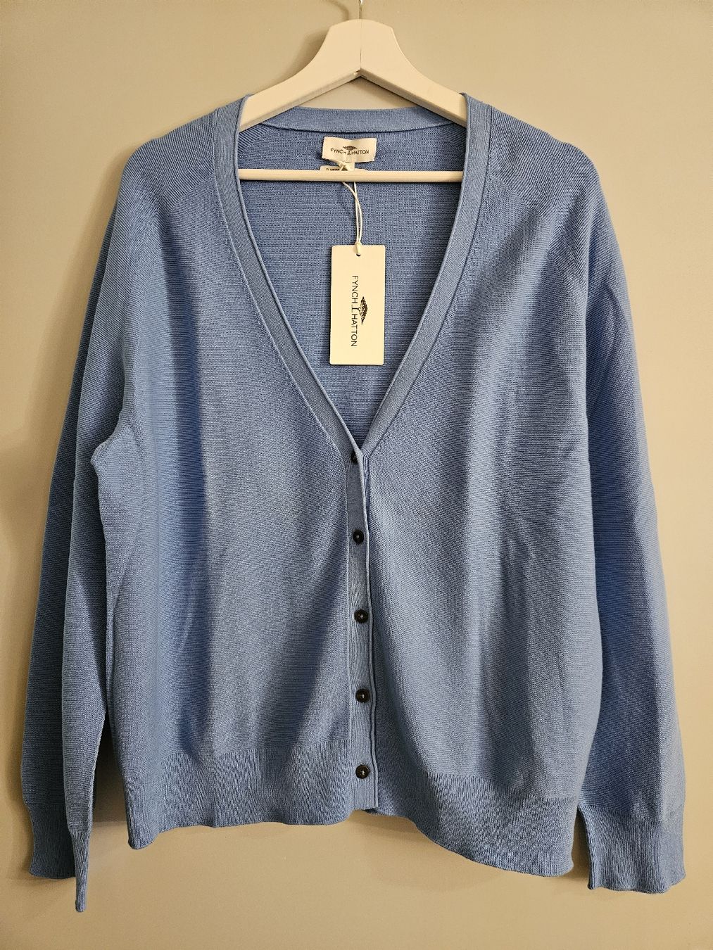 Maglioni & Felpe: Fynch-Hatton Strickjacke, hellblau, Gr. XXL, NEU – Nuovo e nell'imballaggio originale da Volketswil venduto da leroiv