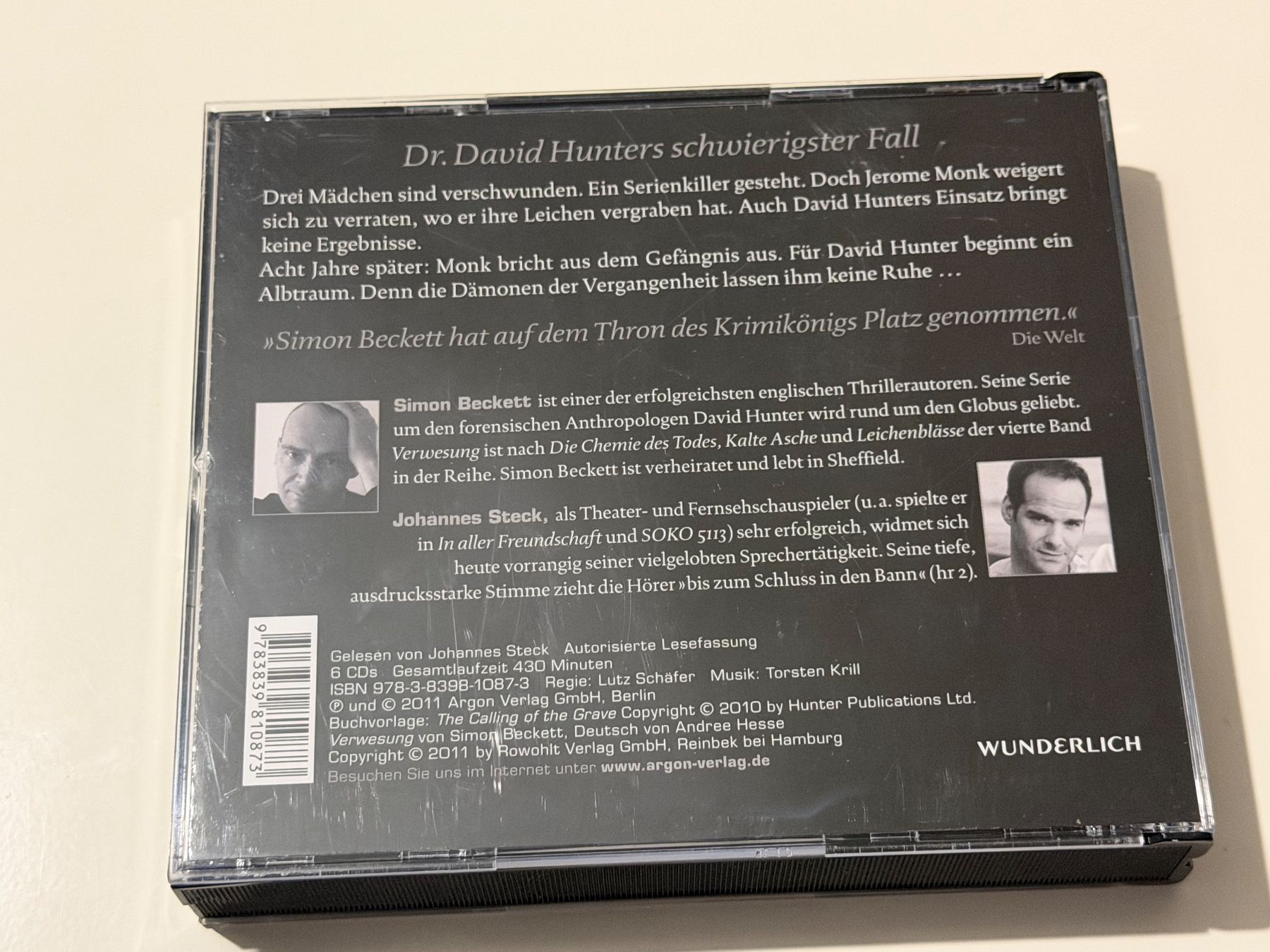 Audiolibri: Simon Beckett: Verwesung - Hörbuch – Usato da Altstätten SG venduto da sheamus 1