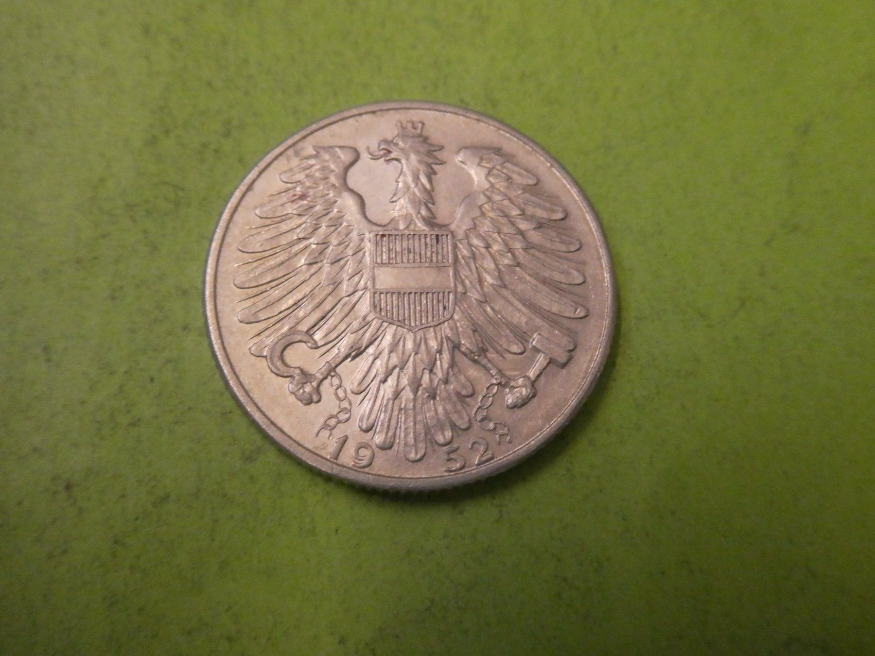 Alle Münzen: Oesterreich 1952, 5 Schilling – Gebraucht aus Hinterforst von Rohusri 1