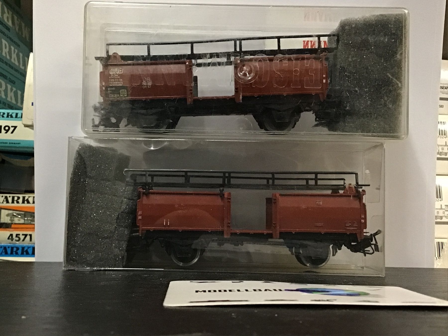 Märklin Modellini di ferrovie: Märklin 2xAutotransporter Antik H0 – Usato da Männedorf venduto da Modellbau-wyss 1