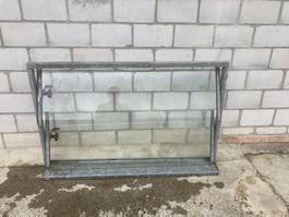Stallfenster, Kippfenster verzinkt mit geteilter Scheibe