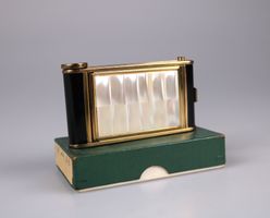 Antikes Art Deco Maniküre Set Perlmutt und Schwarz OVP