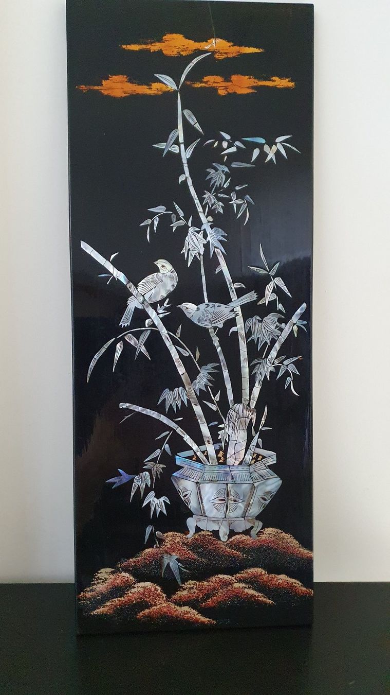 Foto & Immagini: Perlmutbild aus China 19 x 49 cm – Usato da Glattfelden venduto da sessa123