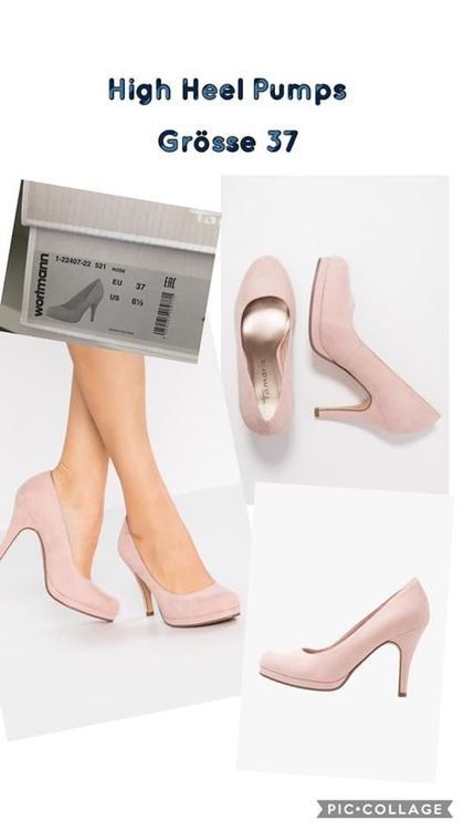 JJ’s House Vestiti: Chiffon Kleid mit High Heel Pumps Farbe rosa – Usato da Schaffhausen venduto da Soliluna 1