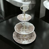 Présentoir à gâteaux à 3 niveaux porcelaine CROWN DUCAL