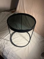 table basse ronde noir