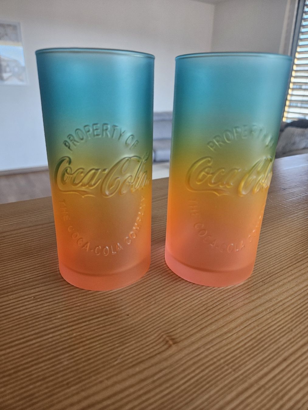 Coca-Cola Verres: Lot 2 Verres Coca-Cola dégradé – Neuf (Voir description) à Morges par Mlle_Croft_91 1