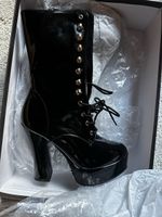 Pleaser Lack Plateau Stiefel, Gr. 37/7