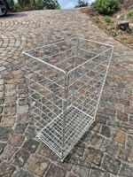 Korb Metall Gitter offen weiss 25.5cm x 41cm x 63cm