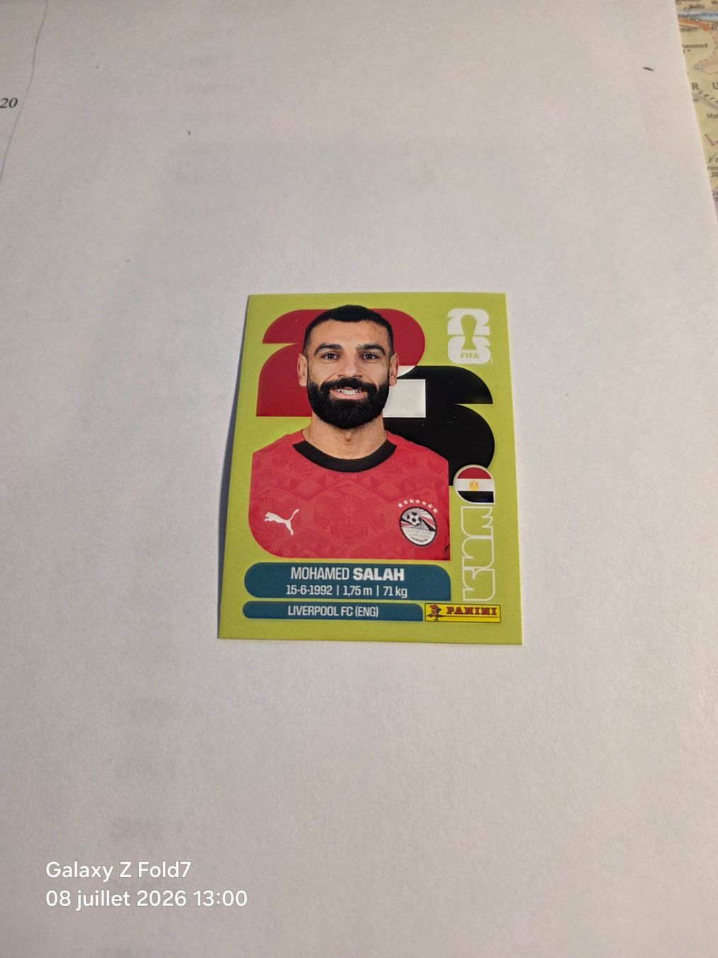 Panini Carte collezionabili: Panini  2026 MOHAMED SALAH EGY 17 – Nuovo (secondo la descrizione) da Grand-Lancy venduto da Seo67