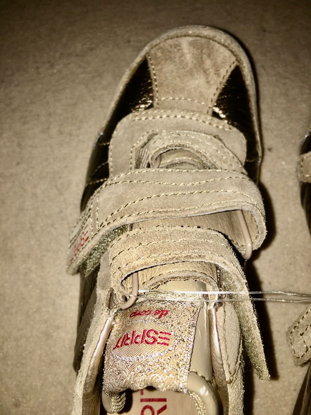 Esprit Damenschuhe: ESPRIT Sneakers Gr. 37, Leder, beige/gold – Gebraucht aus Arni AG von Mimo007 5