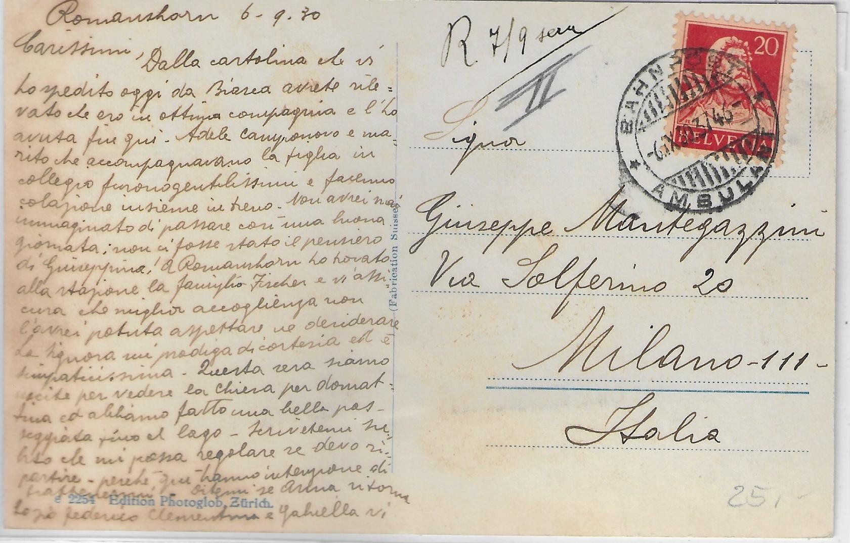 Cartoline postali: Romanshorn - Bahnhofstrasse - Classic Car – Usato da Ettingen venduto da Kartenplanet 1