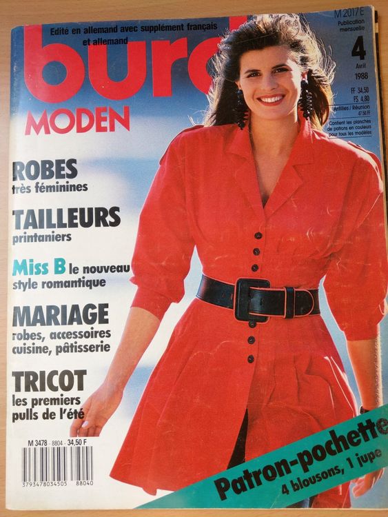 Magazine Burda Vintage Octobre 1979 - Modèles Robes, Manteaux, Vestes, Occasion