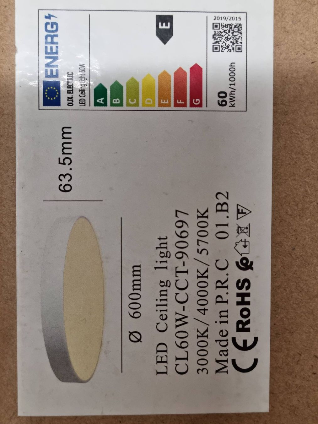 Lampadari & plafoniere: Led Deckenlampe Fi600mm, 60W – Nuovo e nell'imballaggio originale da Altendorf venduto da Anddus-light 5