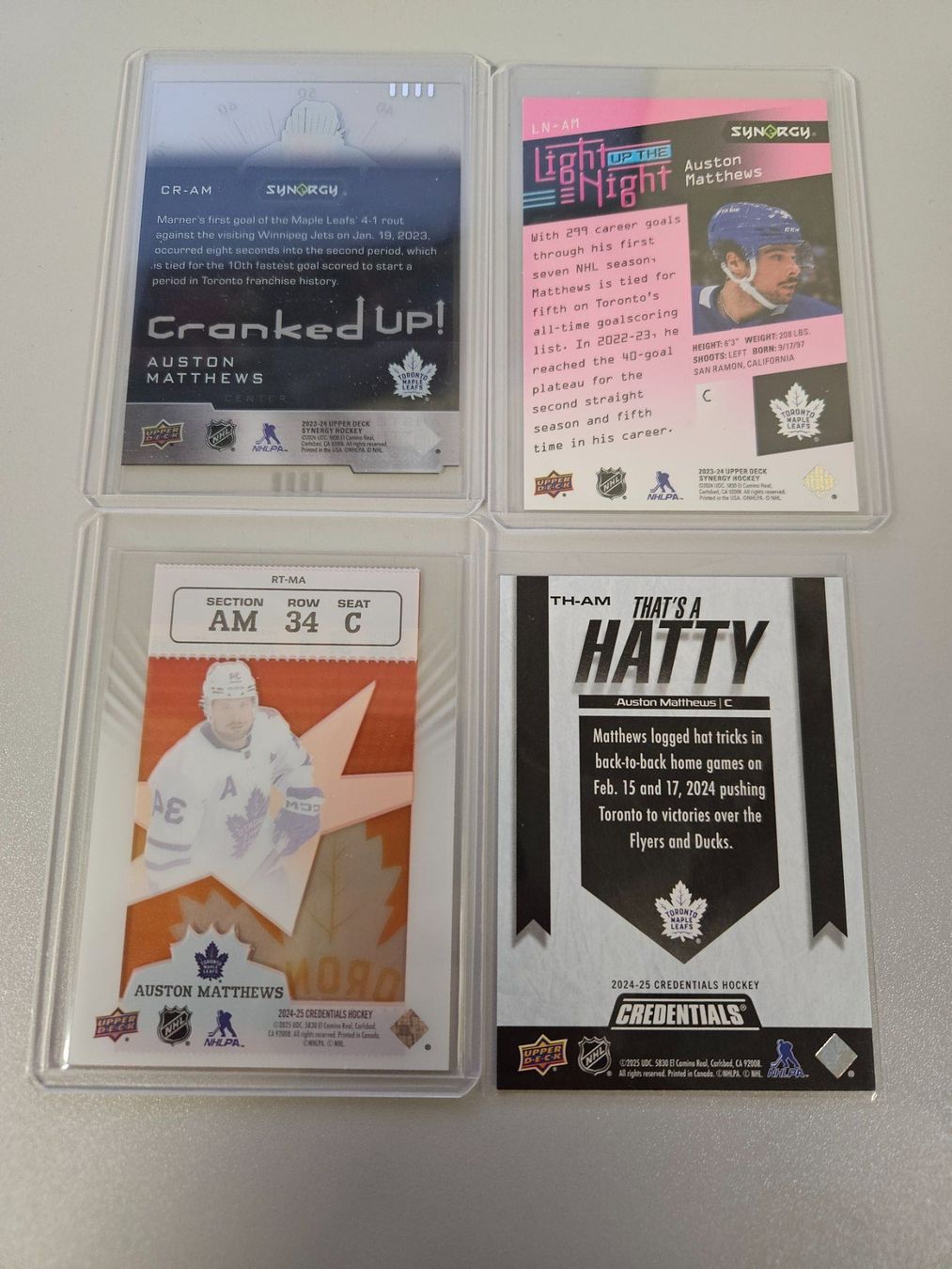 NHL Carte collezionabili: NHL 4 Karten Auston(2x lim.) Matthews Toronto Maple Leafs – Usato da Arth venduto da Web_air1 1