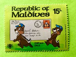 BRIEFMARKEN AUS  Malediven Internationales Jahr des Kindes 