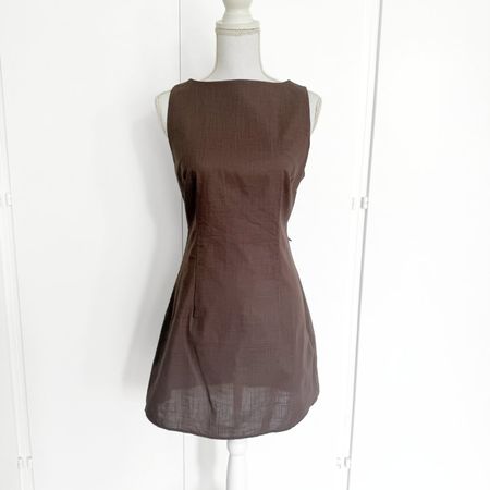 SHEIN Robe Marron 100% Coton - Taille S - NEUVE