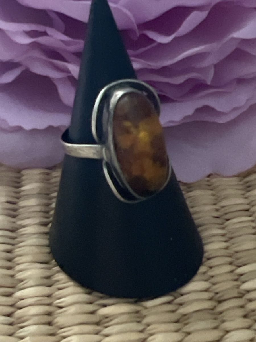 Ringe: Bernstein Ring 925 – Gebraucht aus Seon von Sunny-Schmuck78 1