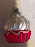 Weihnachtsbaumschmuck süsse Cupcake aus Glas, neu