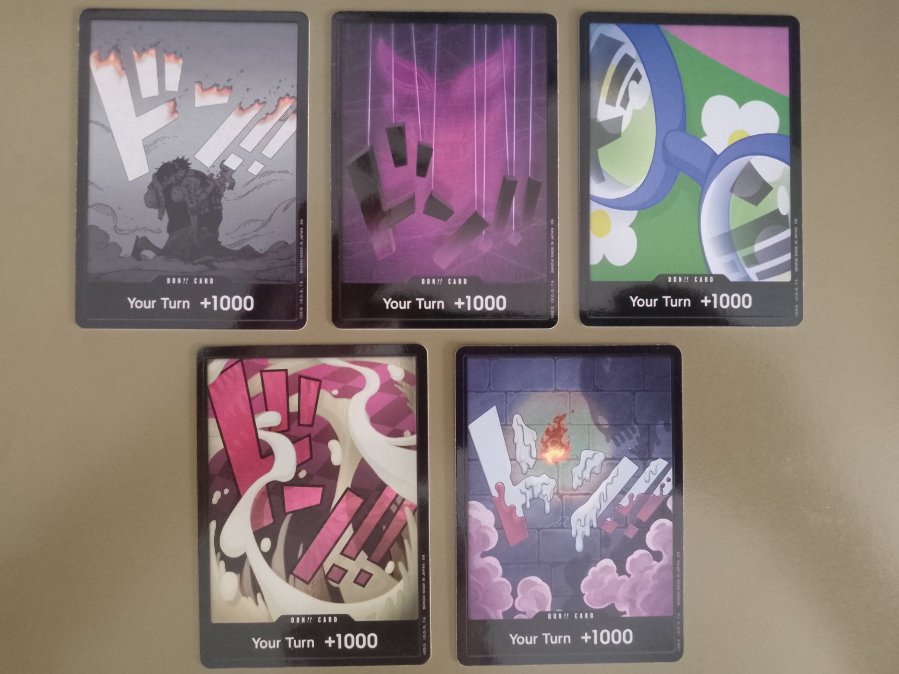 Bandai Carte collezionabili: One Piece OPPR Holo Texture Foil Dons – Nuovo (secondo la descrizione) da Jona venduto da Stack