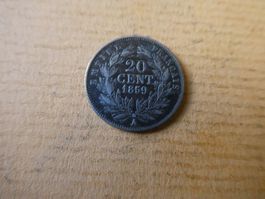 Frankreich 1859, 20 Centimes - Silber