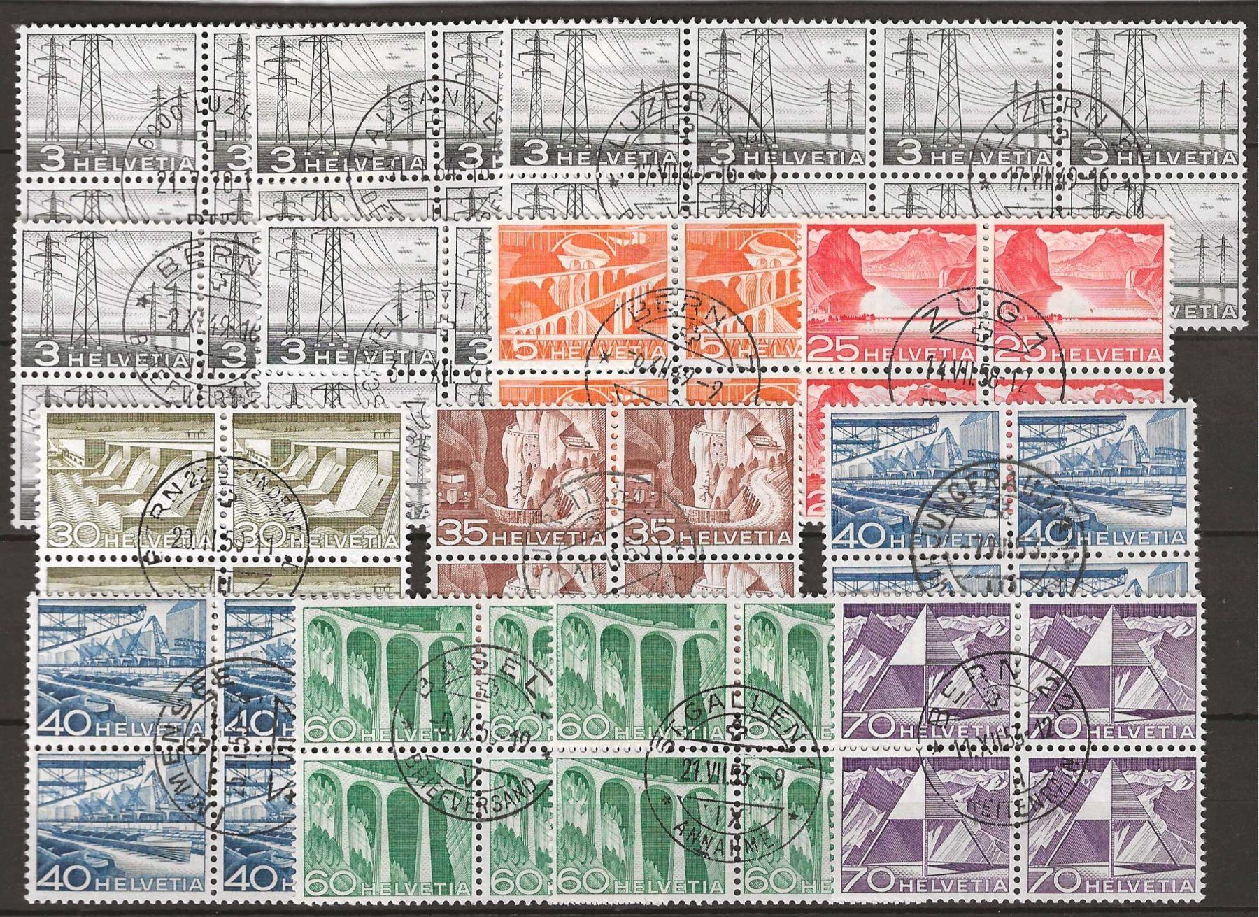 Tutti i francobolli: 1949 : Diverse Technik + Landschaft im VB : KP 225.-- – Usato da Gümligen venduto da Geniusbuy
