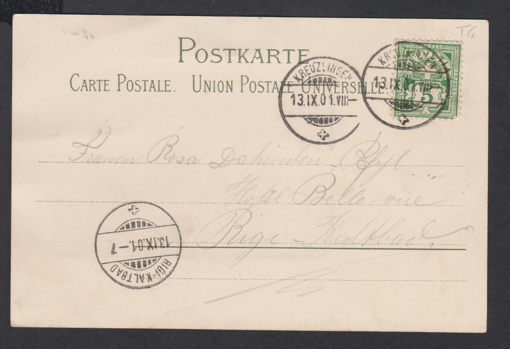 Cartoline postali: Konstanz  TG   -   alte Ansichtskarte gest. 13.9.1901 – Usato da Vitznau venduto da Ropaku 1